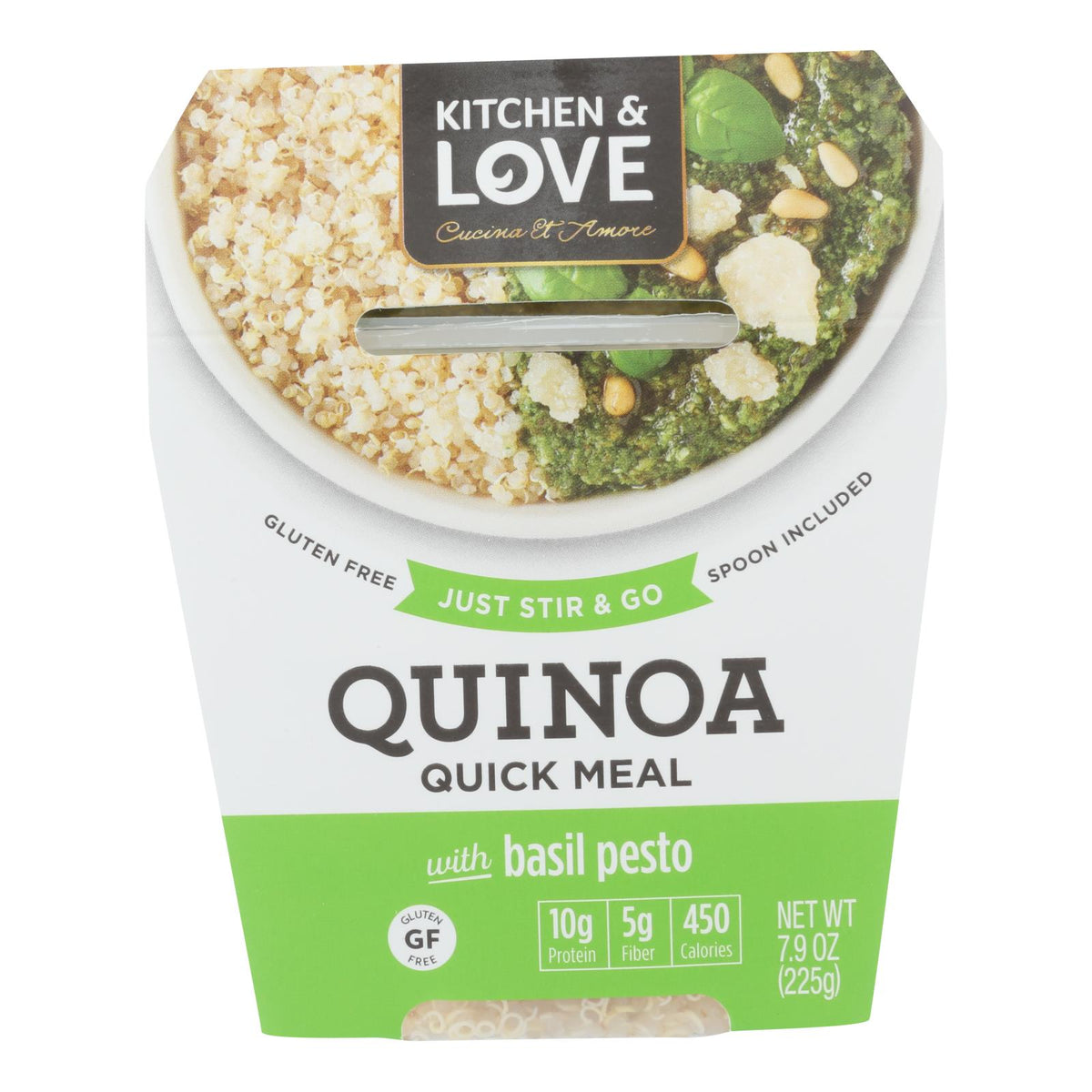 Cucina And Amore - Quinoa Meals - Basil Pesto - Case Of 6 - 7.9 Oz.