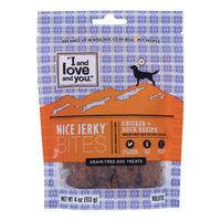 I And Love And You - Dog Treats Jrky Chkn&duck - Case Of 6 - 4 Oz