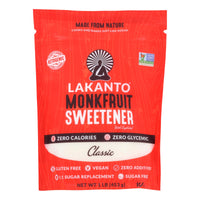 Lakanto - Classic Monkfruit Sweetener - Case Of 8 - 16 Oz.