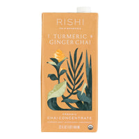 Rishi - Tea Concentrate - Turmeric Ginger Chai - Case Of 12 - 32 Fl Oz.