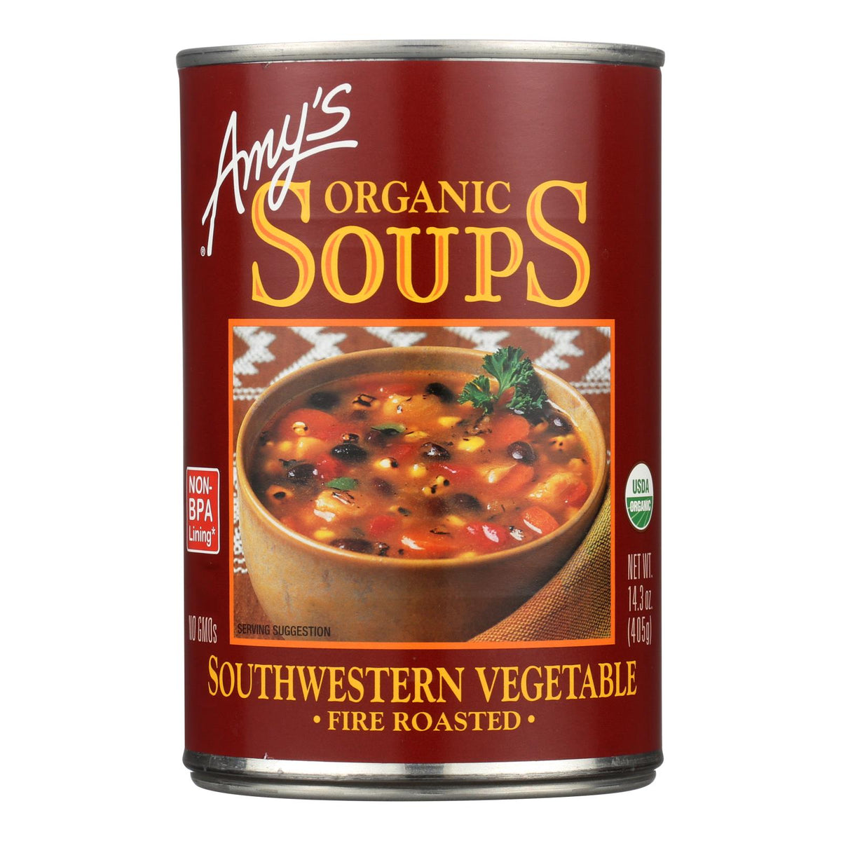 Amy's - Organic Fire Roasted Southwestern Vegetable Soup - Case Of 12 - 14.3 Oz