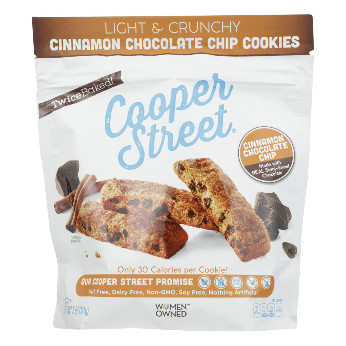 Cooper Street - Ckies Cinnamon Chocolate Chip - Case Of 6 - 5 Oz