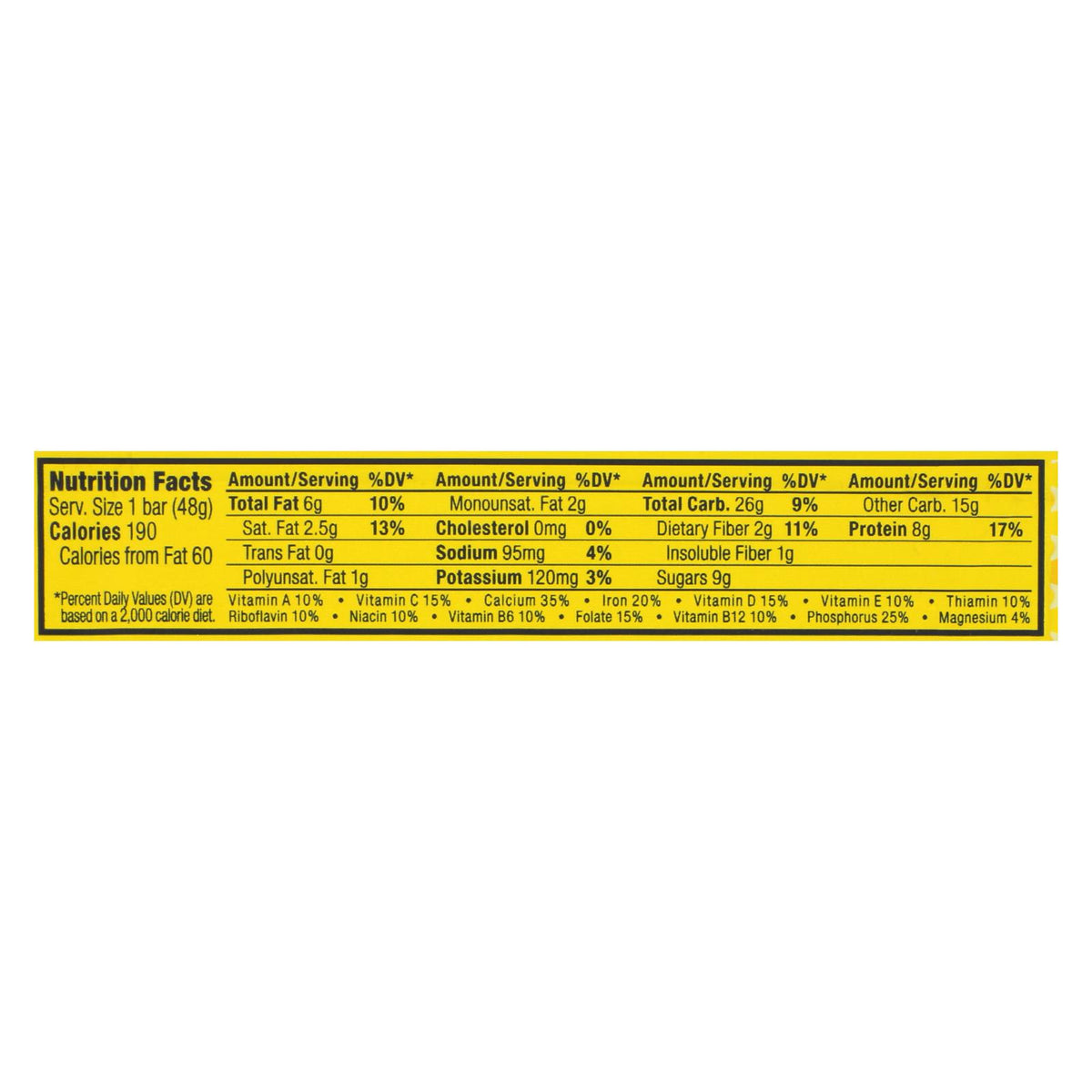 Clif Bar Luna Bar - Organic Lemon Zest - Case Of 15 - 1.69 Oz