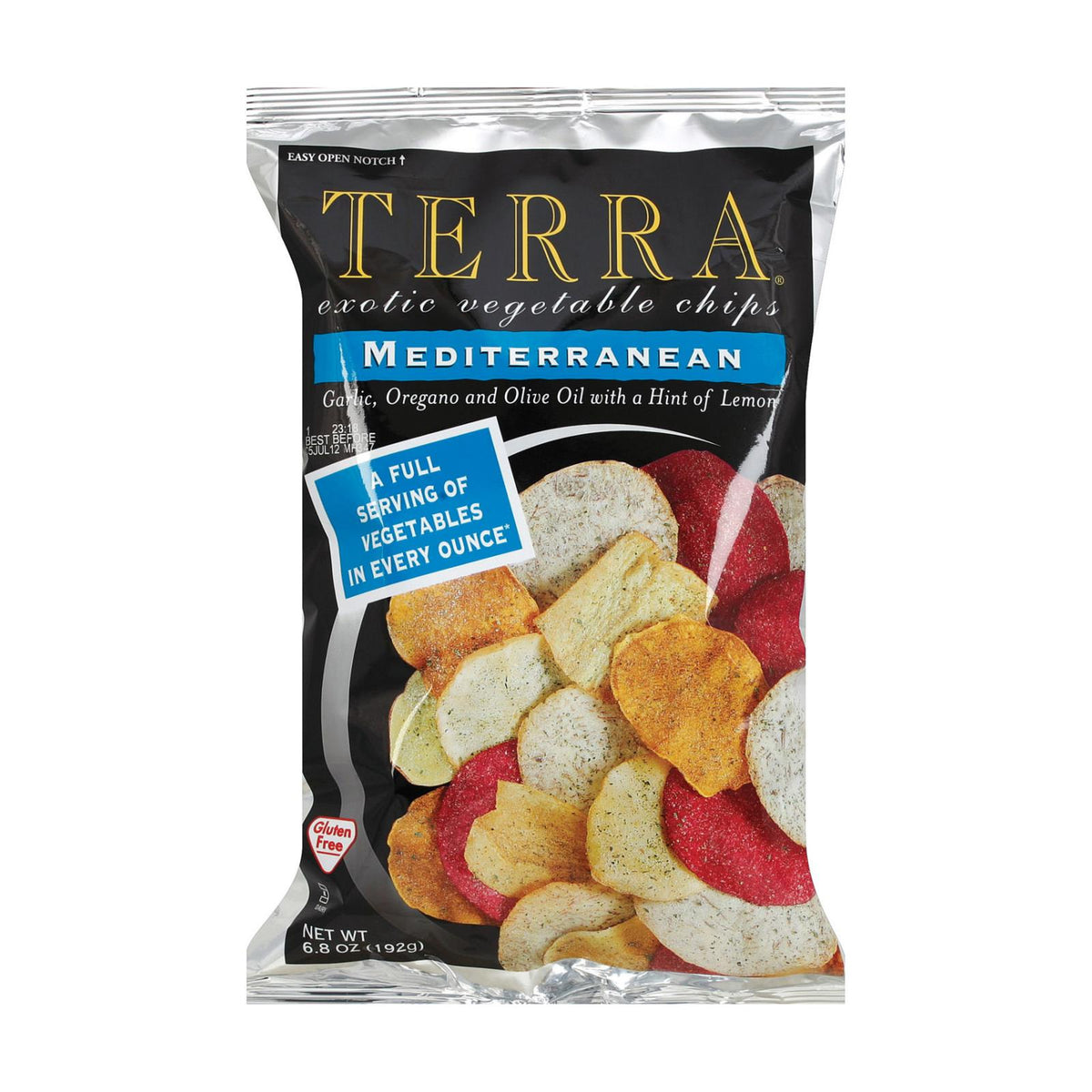 Terra Chips Exotic Vegetable Chips - Mediterranean - Case Of 12 - 6.8 Oz.