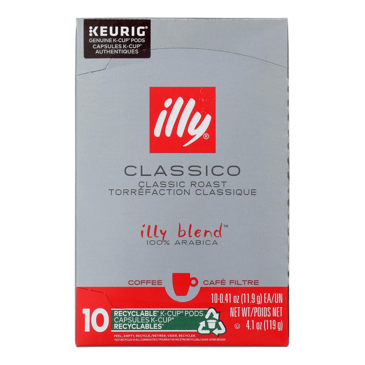 Illy Caffe Coffee - Kcups Red Mediu Roasted - Case Of 6 - 10 Count