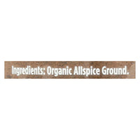 Spicely Organics - Organic Allspice - Ground - Case Of 3 - 1.6 Oz.