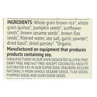 Mary's Gone Crackers Super Seed - Basil$ Garlic - Case Of 6 - 5.5 Oz.