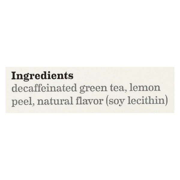 Bigelow Tea Decaffeinated Tea - Green Tea With Lemon - Case Of 6 - 20 Bag