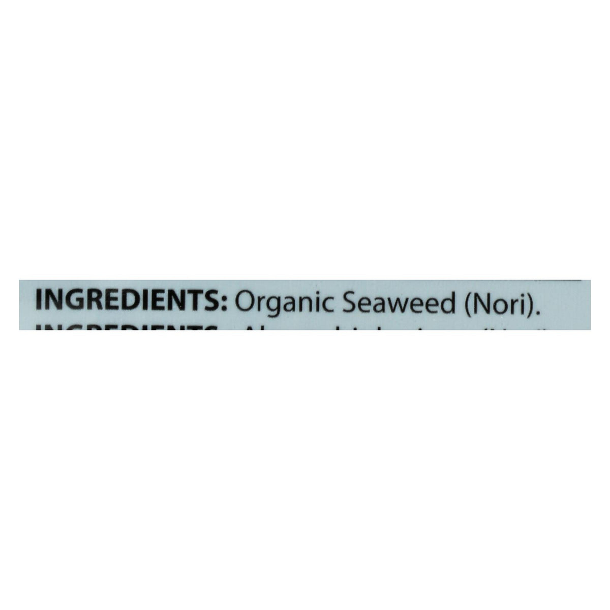 Seasnax Raw Seaweed Snack - Case Of 16 - 1 Oz.