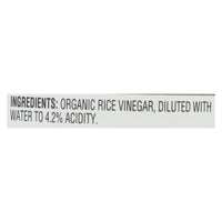 Nakano Vinegar - Organic - Natural Rice - Case Of 6 - 12 Oz