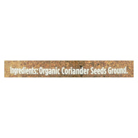 Spicely Organics - Organic Coriander - Ground - Case Of 3 - 1.4 Oz.