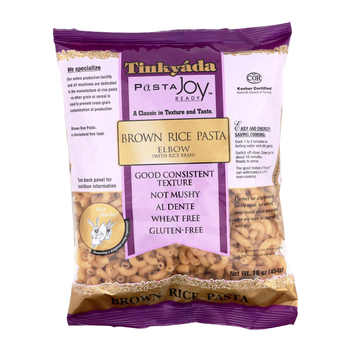 Tinkyada Brown Rice Elbows - Case Of 12 - 16 Oz