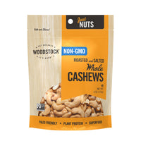 Woodstock Non-gmo Whole Cashews, Roasted And Salted - Case Of 8 - 6 Oz