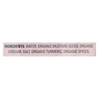 Organic Ville Stone Ground Organic - Mustard - Case Of 12 - 12 Oz.