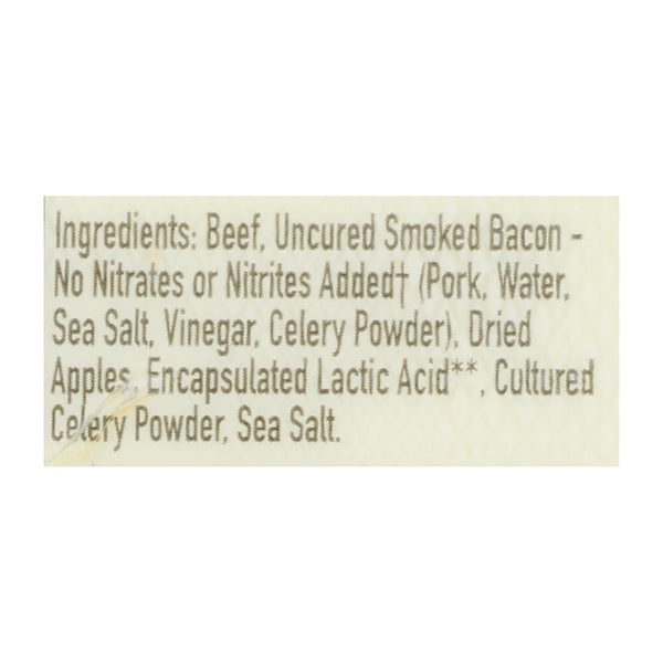 Epic - Bar Beef Apple Uncured Bacon - Case Of 12-1.3 Oz