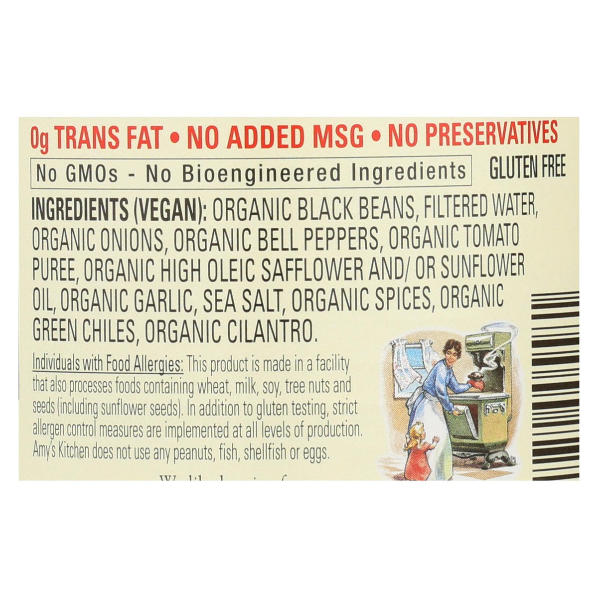 Amy's - Organic Light In Sodium Refried Black Beans - Case Of 12 - 15.4 Oz.