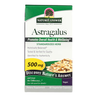 Nature's Answer - Astragalus Root Extract - 60 Vegetarian Capsules