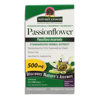 Nature's Answer - Passionflower Extract - 60 Vegetarian Capsules