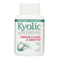 Kyolic - Aged Garlic Extract Candida Cleanse And Digestion Formula 102 - 100 Vegetarian Capsules