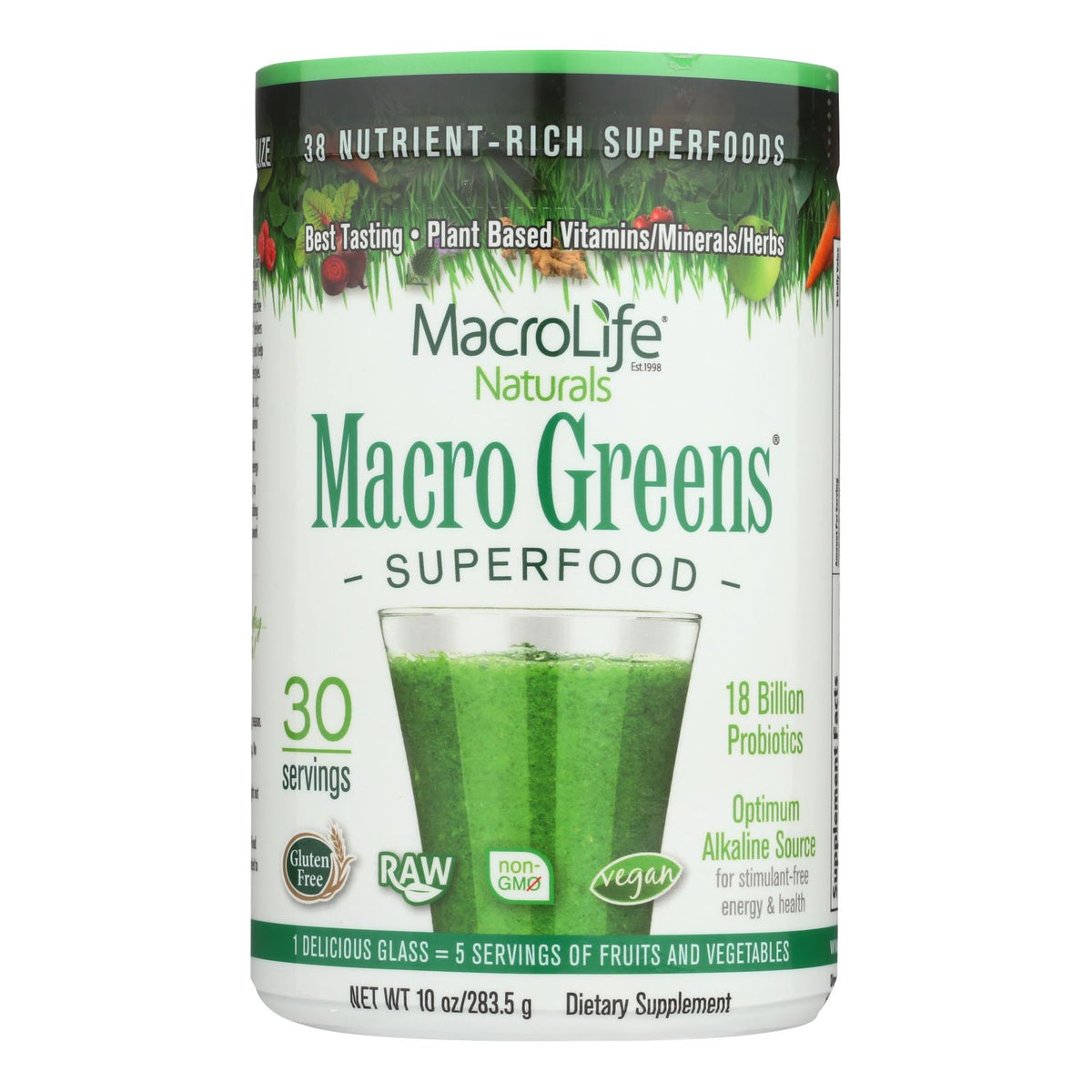 Macrolife Naturals Macro Greens - 10 Oz