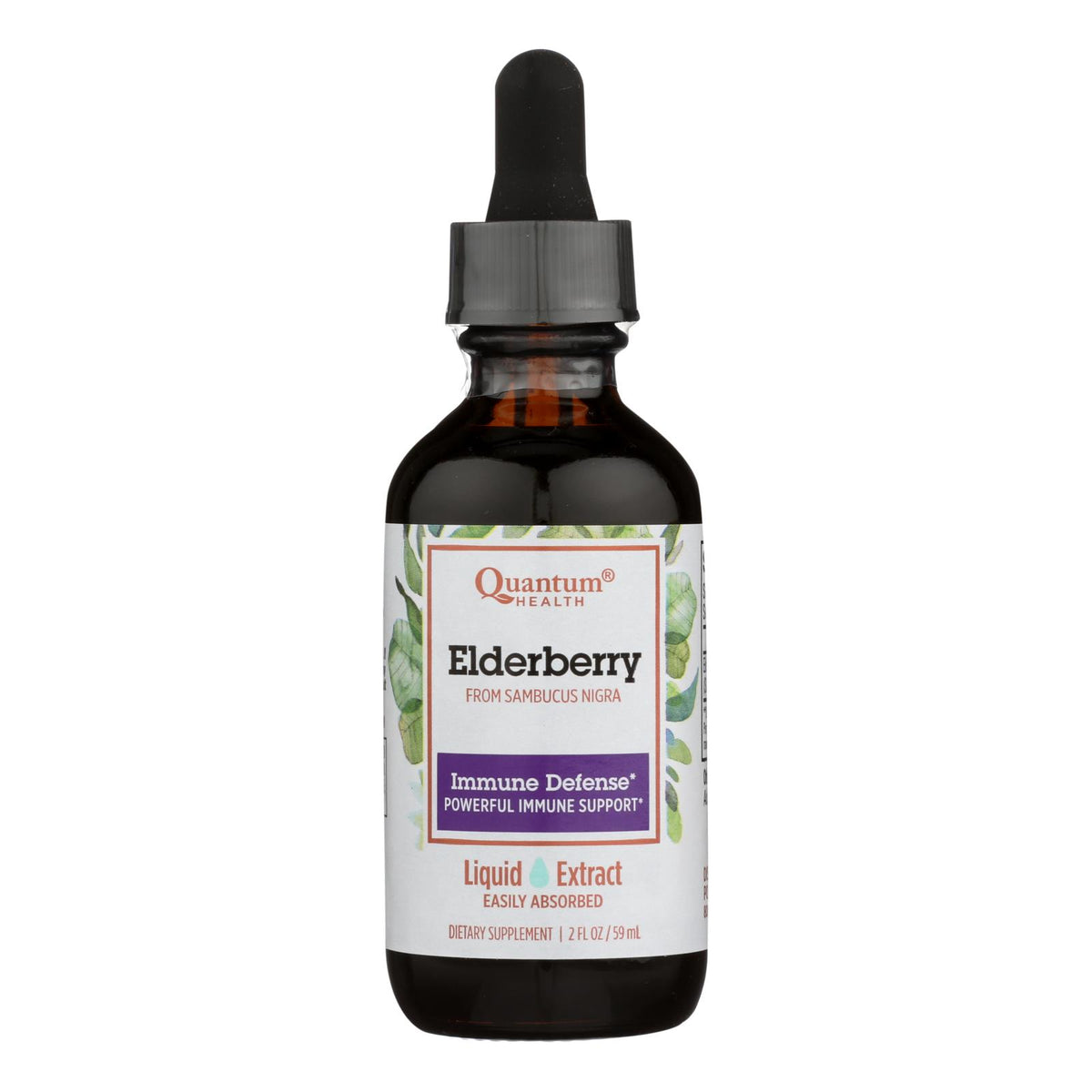 Quantum Elderberry Immune Defense Extract - 2 Fl Oz