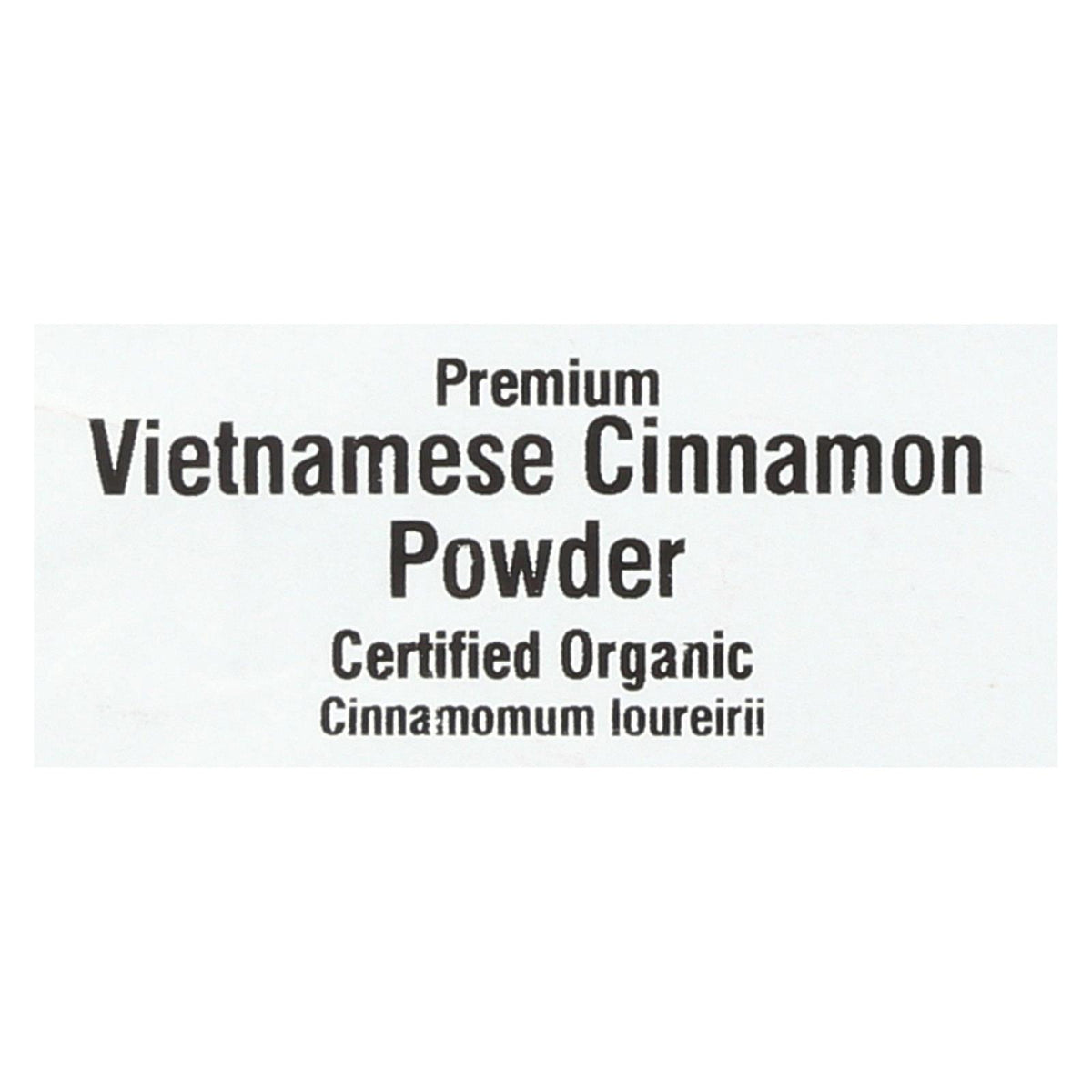 Frontier Herb Cinnamon - Organic - Ground - Vietnamese - 5 Percent Oil - Bulk - 1 Lb