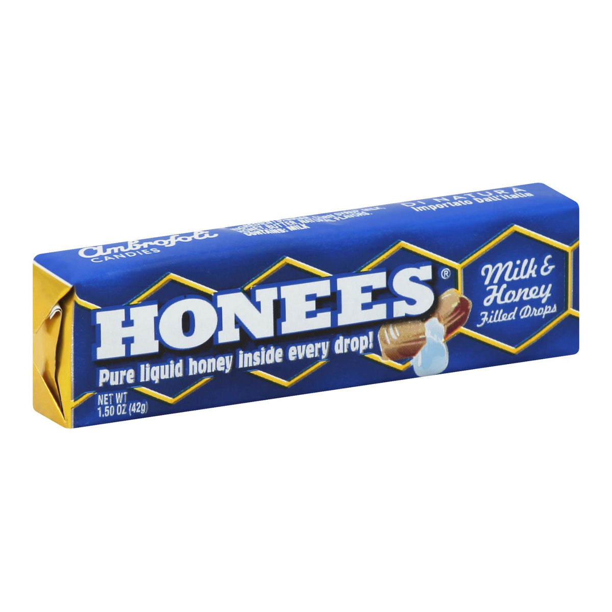 Honees Milk And Honey Filled Drops - Case Of 24 - 1.5 Oz