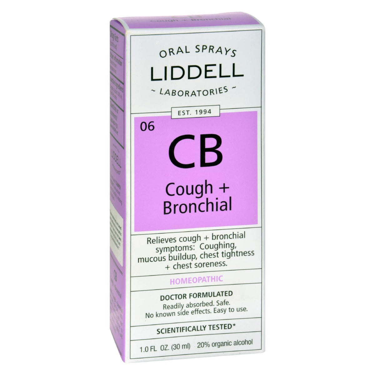 Liddell Homeopathic Cough And Bronchial Spray - 1 Fl Oz