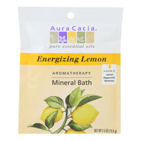 Aura Cacia - Aromatherapy Mineral Bath Energizing Lemon - 2.5 Oz - Case Of 6