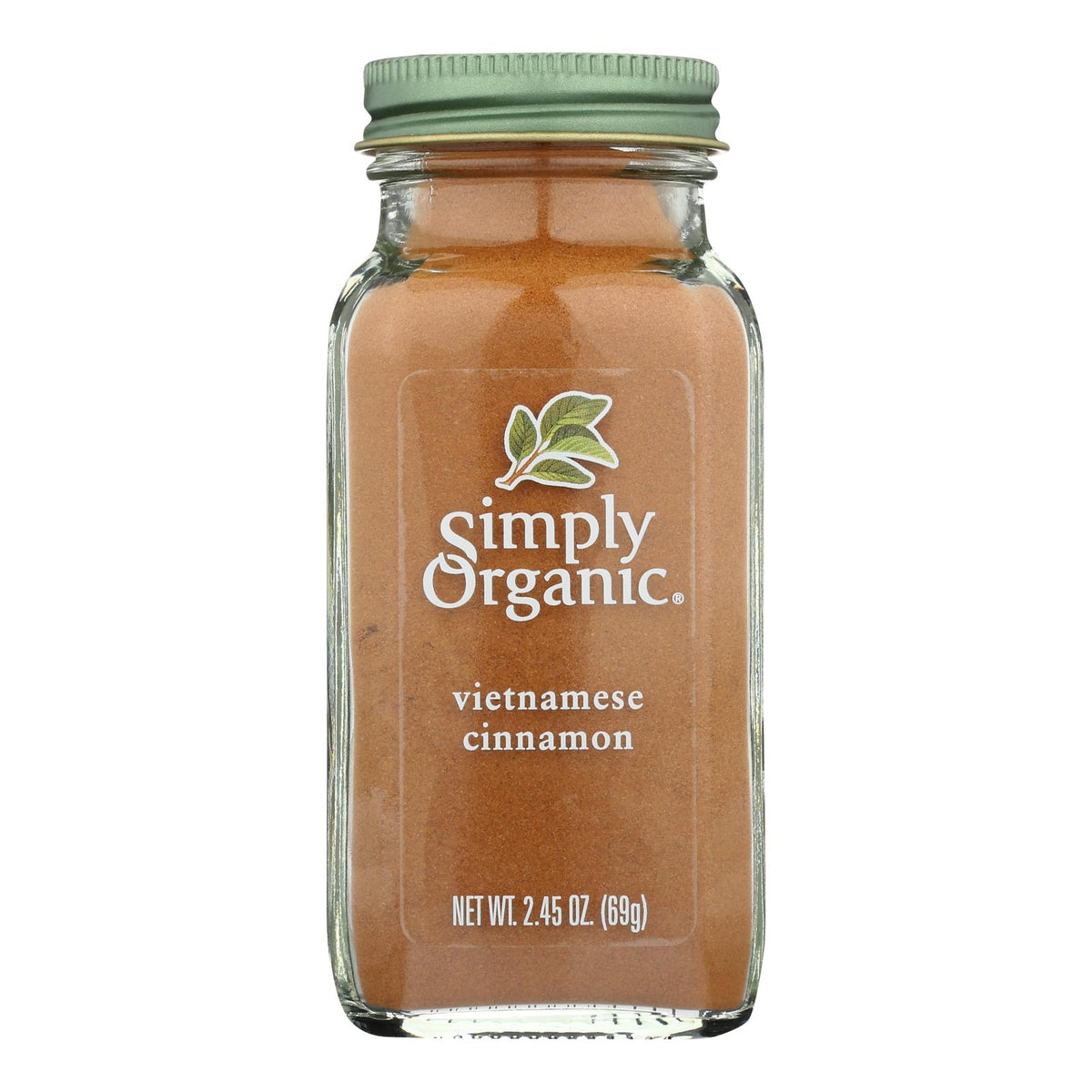 Simply Organic Cinnamon - Case Of 6 - 2.45 Oz.