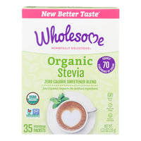 Wholesome Sweeteners Stevia - Organic - 35 Count - 1.23 Oz - Case Of 6