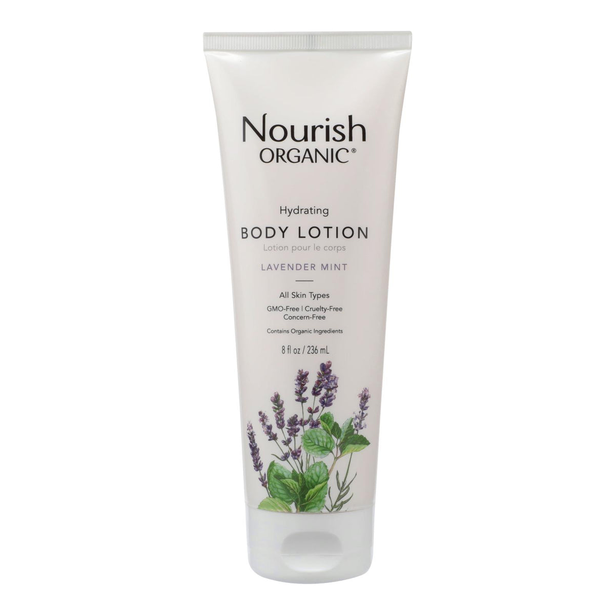 Nourish Organic Body Lotion Lavender Mint - 8 Fl Oz