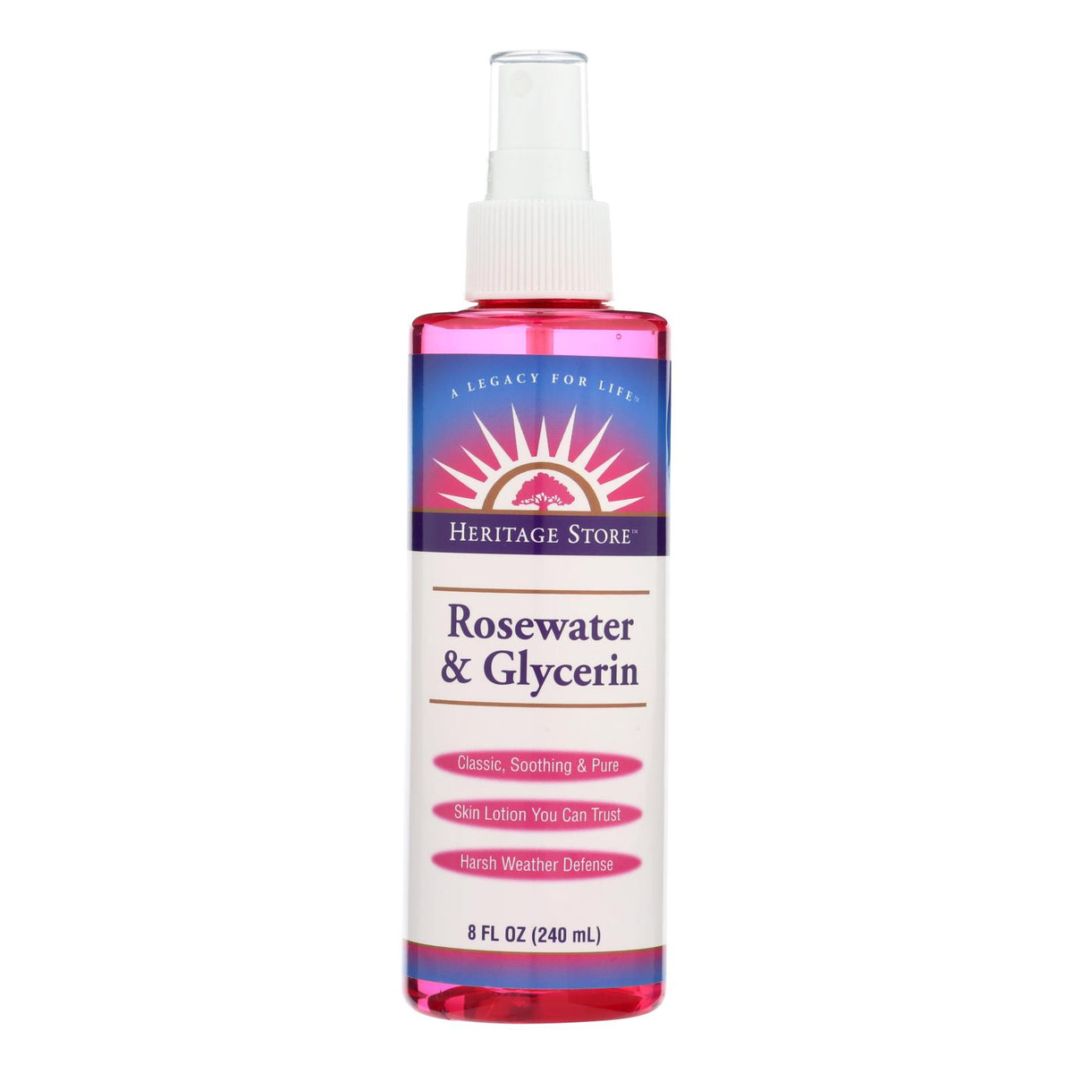 Heritage Products Rosewater And Glycerin - 8 Fl Oz