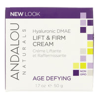 Andalou Naturals Age-defying Hyaluronic Dmae Lift And Firm Cream - 1.7 Fl Oz