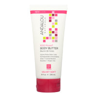 Andalou Naturals Body Butter - 1000 Roses - 8 Oz