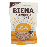 Biena Chickpea Snacks - Honey Roasted - Case Of 8 - 5 Oz.