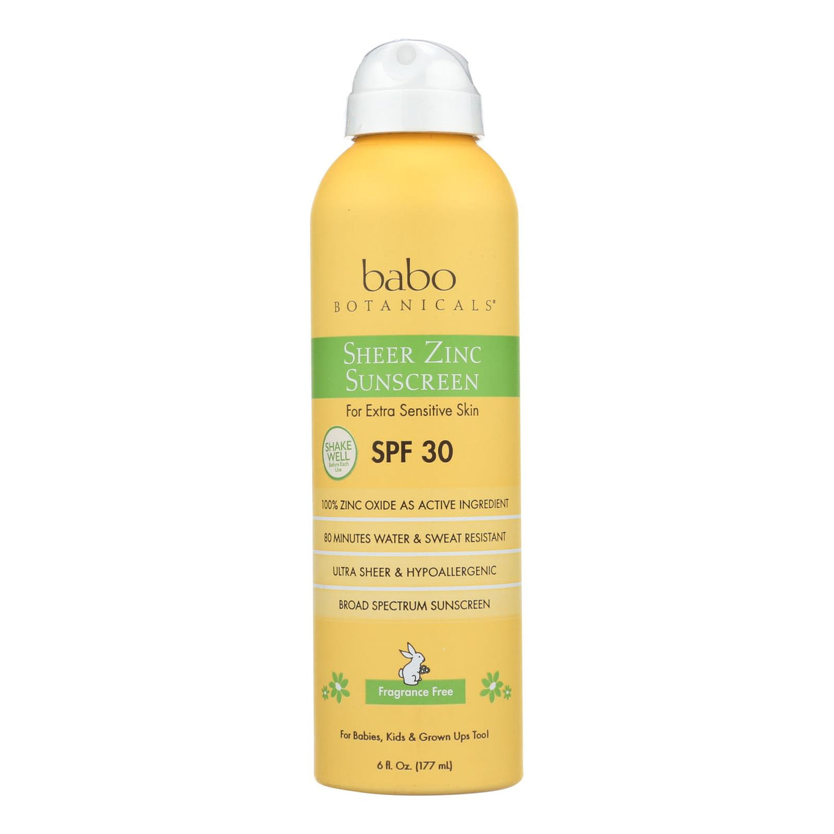 Babo Botanicals - Sunscreen - Fragrance Free - 1 Each - 6 Fl Oz.