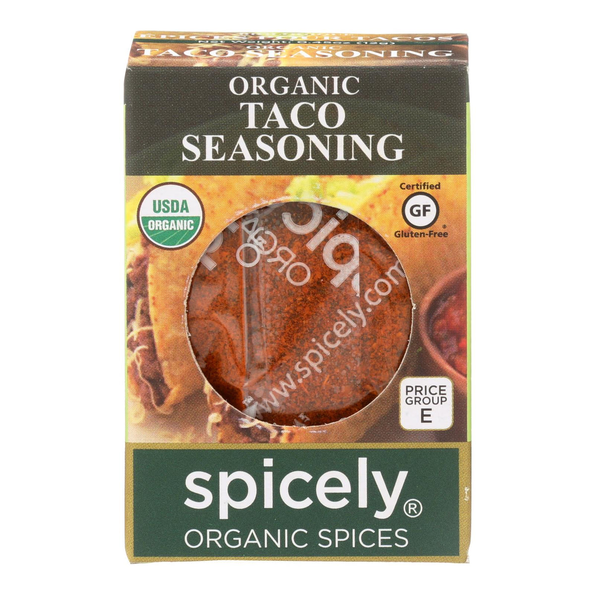 Spicely Organics - Organic Taco Seasoning - Case Of 6 - 0.45 Oz.